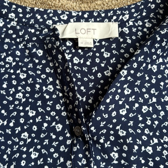 Loft Sleeveless Mixed Media Shell - Picture 2 of 3